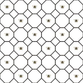 Picture of Bee Hive with bees - G45406