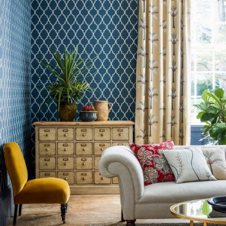 Picture of Empire Trellis Indigo/Linen - DART216338