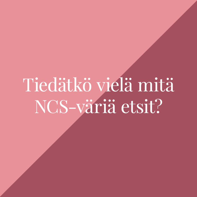 Picture of Tilaa NCS-järjestelmän perusteella.