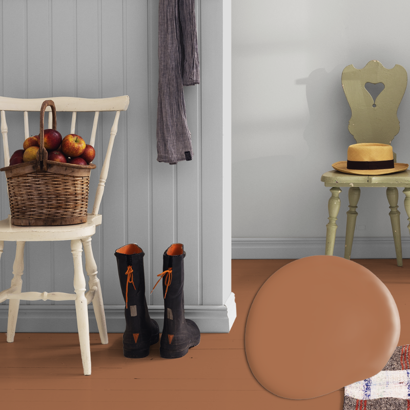 Picture of Gulvmaling - Farge W163 Sekretär by Helena Lyth