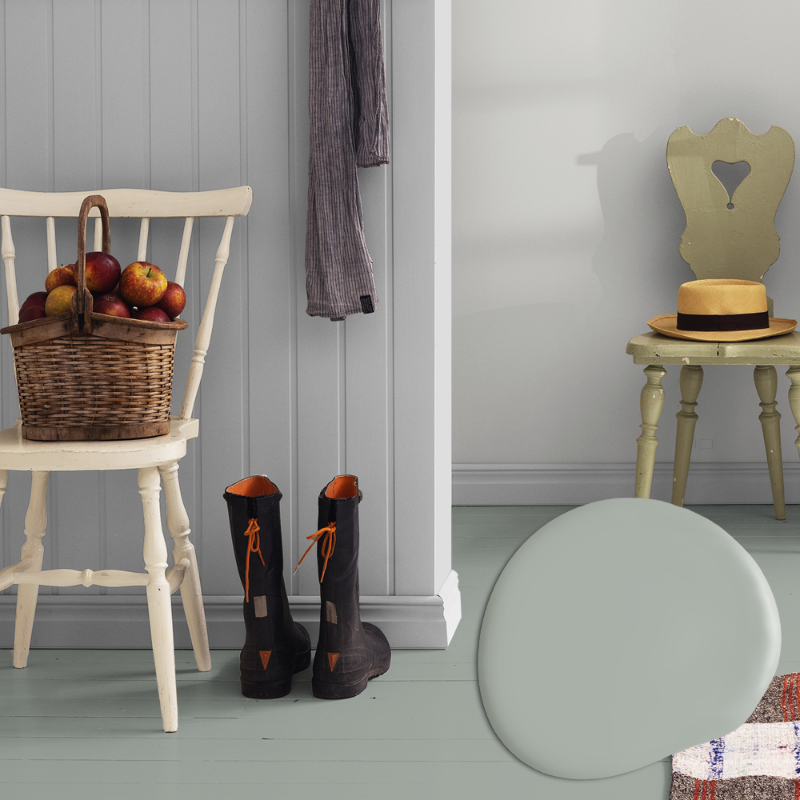 Afbeeldingen van Vloer verf - Kleur W165 Morgondagg by Linda Åhman