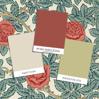 Picture of Rambling RoseEmery Blue/Madder - MEWW217206