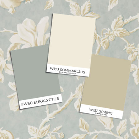 Image de Magnolia & Pomegranate Grey Blue/Parchment - DWOW215724