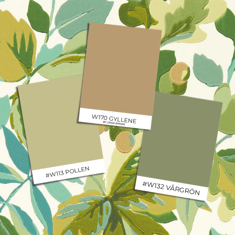 Picture of Robins Wood Botanical Green - DABW217223