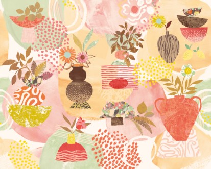 Picture of Abstract Fusion Cinnabar Twist - ABS50134M