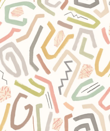 Picture of Squiggle Laurel & Sand - ABS50124W