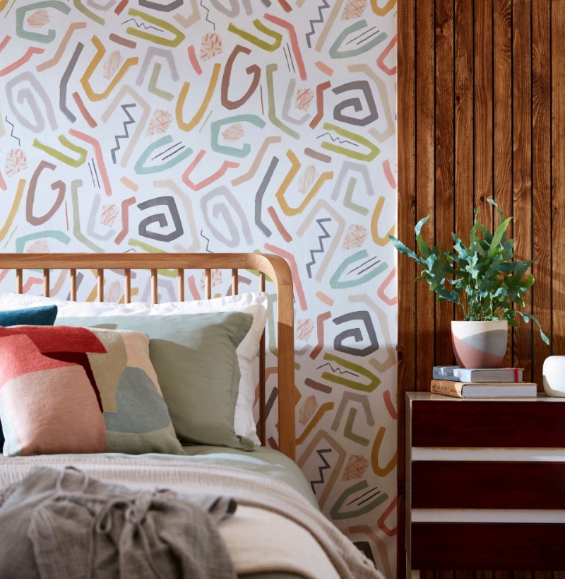 Picture of Squiggle Laurel & Sand - ABS50124W