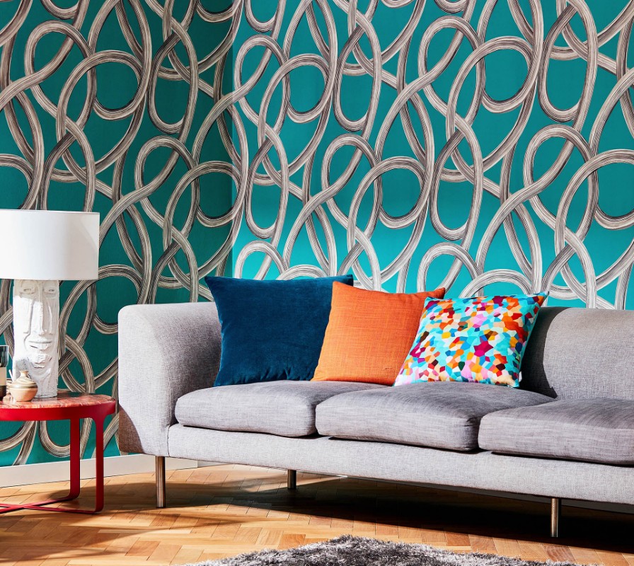 Picture of Twisted Geo Turquoise - CEP50124W