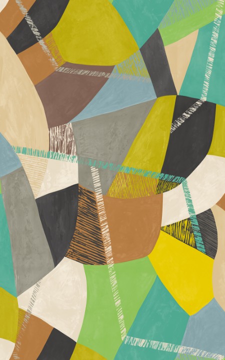 Picture of Abstract Geo Jade Riot - GRA50105W