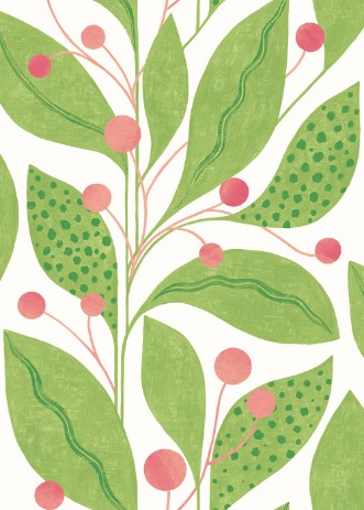 Picture of Berry Dot Pear & Peach - GRA50135W