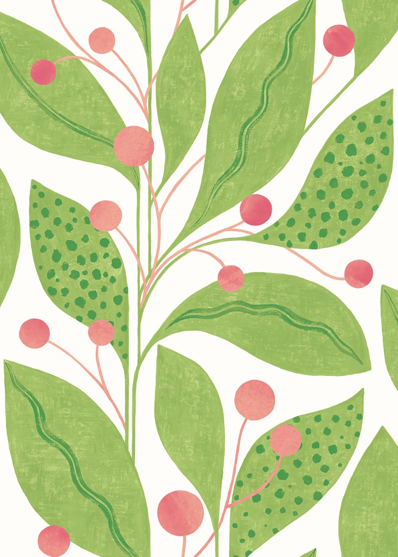 Picture of Berry Dot Pear & Peach - GRA50135W