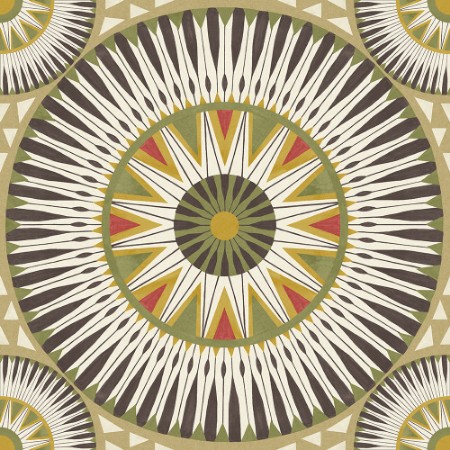 Picture of Large Ellipse Coffee & Olive - GRA50124W