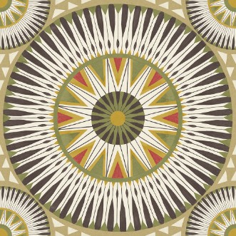 Picture of Large Ellipse Coffee & Olive - GRA50124W