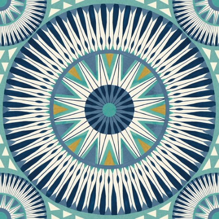 Picture of Large Ellipse Denim & Flax - GRA50127W