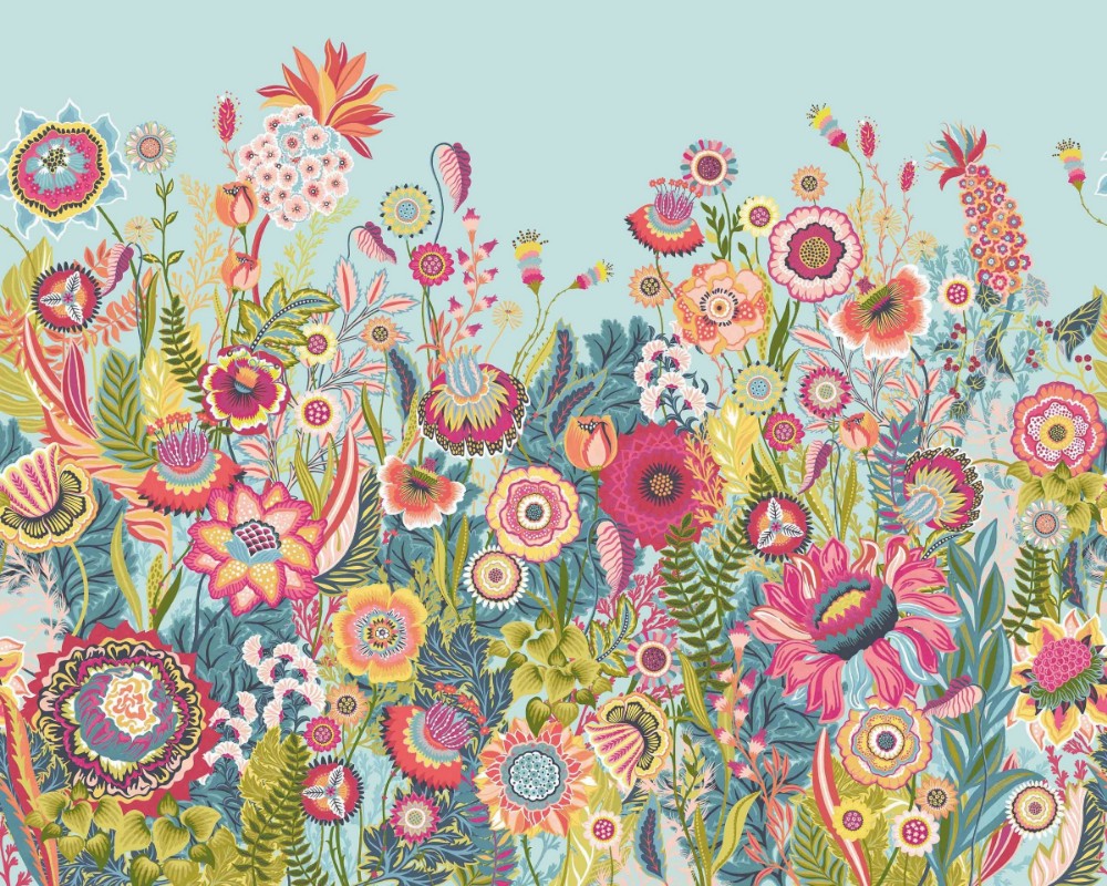 Picture of Bloom Duck Egg & Coral - IKA50141M