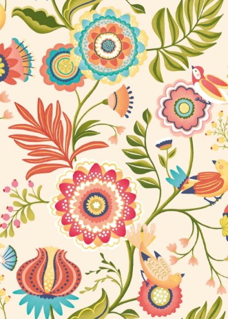 Picture of Ichika Trail Coral & Linen - IKA50113W