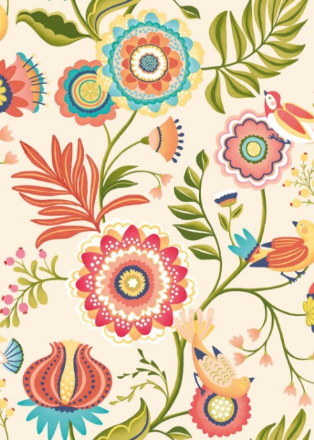 Picture of Ichika Trail Coral & Linen - IKA50113W