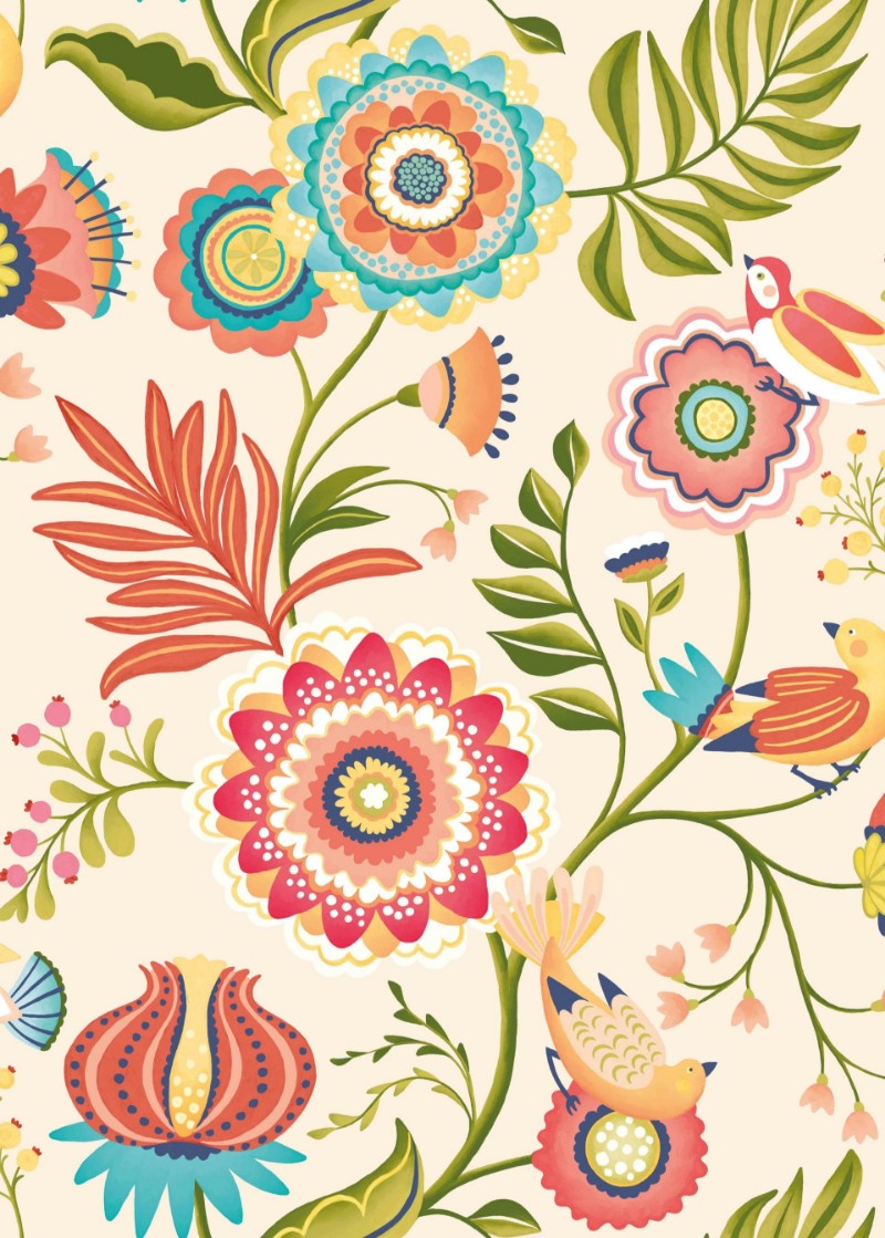 Picture of Ichika Trail Coral & Linen - IKA50113W