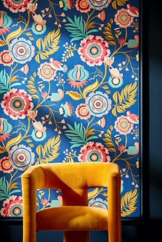 Picture of Ichika Trail Royal Blue & Gold - IKA50111W