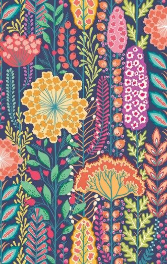 Picture of Seedheads Prussian - IKA50131W