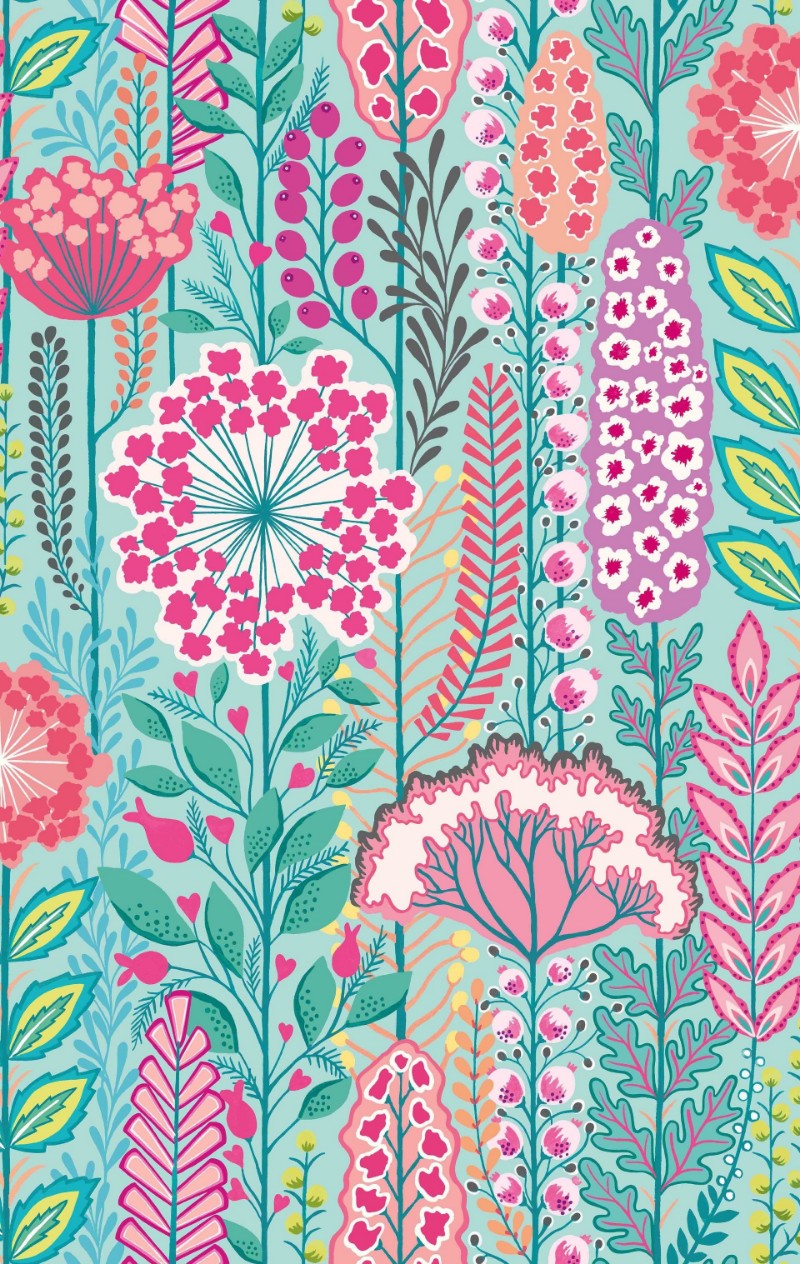 Picture of Seedheads Raspberry Sky - IKA50129W