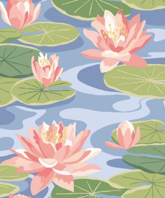 Picture of Waterlily Cornflower - IKA50103W