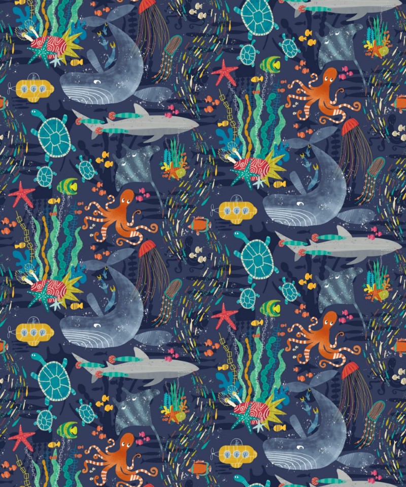 Picture of Beneath The Waves Prussian - WGU50130W