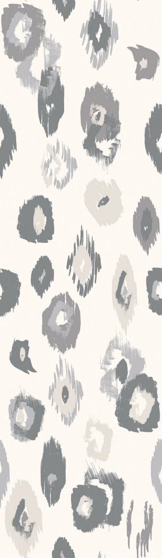 Picture of Animal Ikat  Wilderness White & Stone  - WLD53119W
