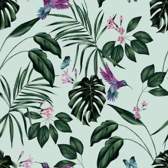 Picture of Hummingbird  Duck Egg - WLD53115W