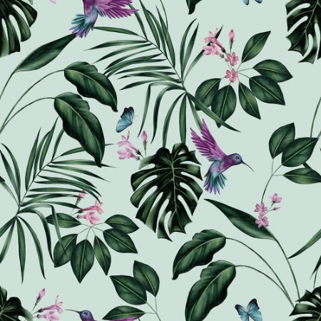 Picture of Hummingbird  Duck Egg - WLD53115W