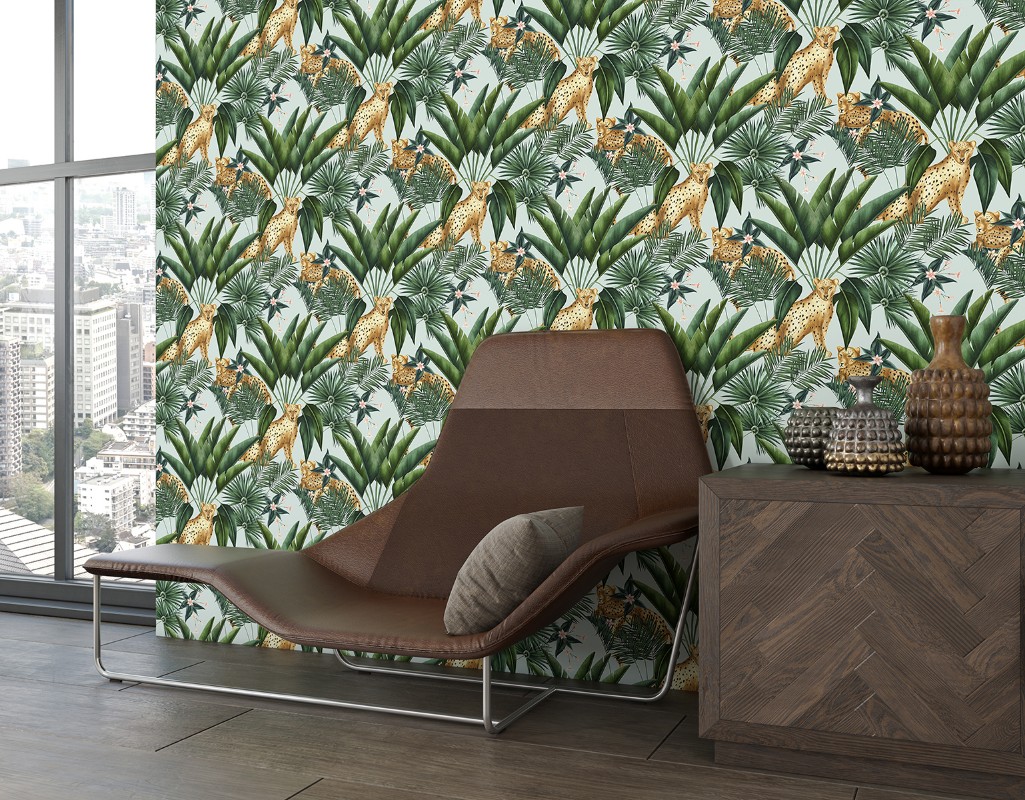 Picture of Jungle Cheetah  Duck Egg - WLD53107W