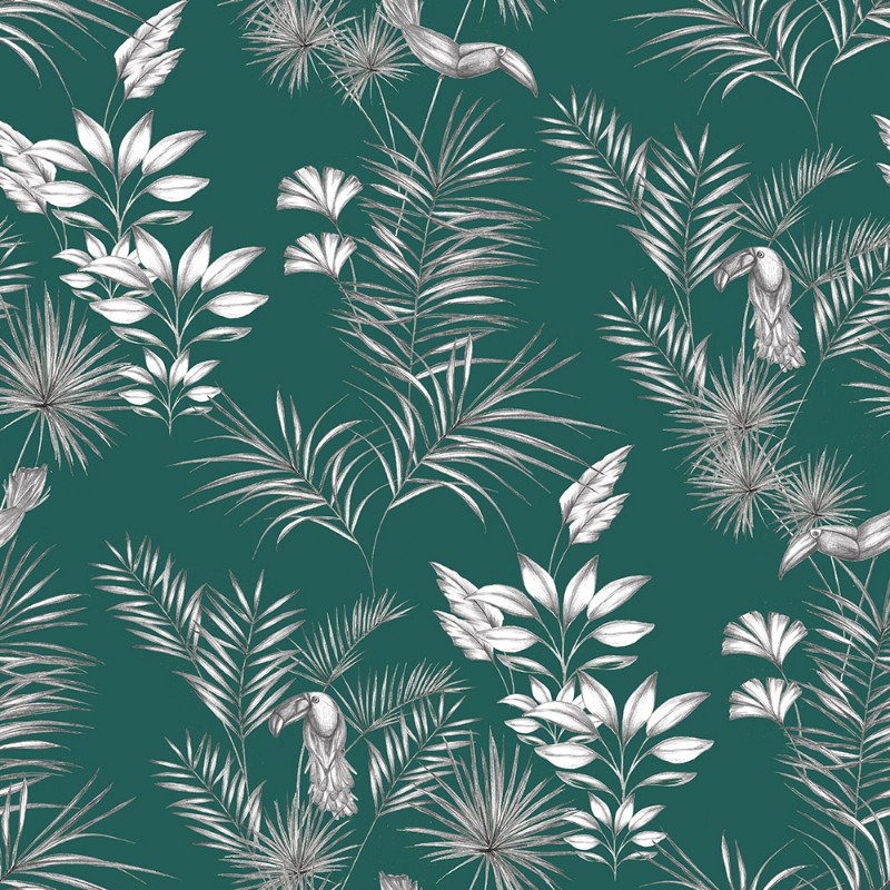 Picture of Toucan Toile Rainforest Green  - WLD53111W