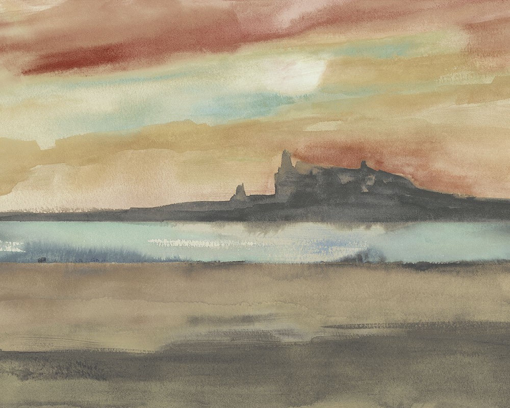 Picture of Horizon Apricot & Seafoam  - WND50116M