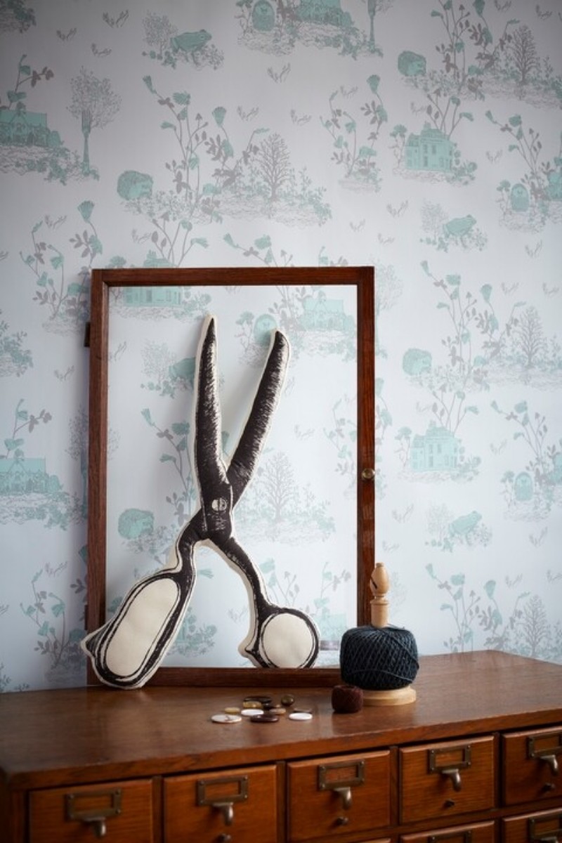 Picture of Woodlands - Blue Green - WOODLANDS01