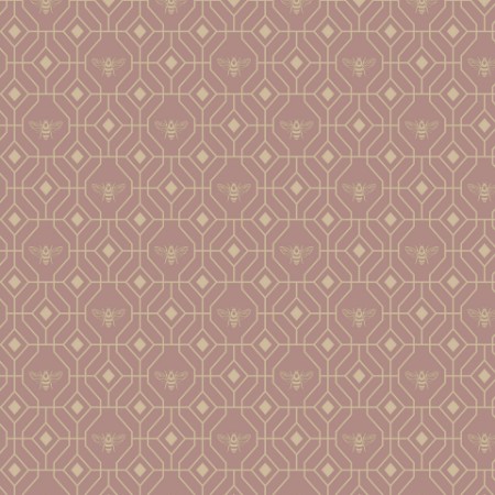 Picture of Bee Deco Wallpaper Blush - BEEDECO/WP1/BLS