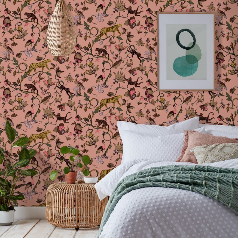 Picture of Exotic Wildlings Wallpaper Blush - EWILDLI/WP1/BLS
