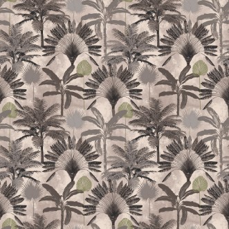 Picture of Malaysian Palm Wallpaper Blush/Charcoal - MALPALM/WP1/BCH
