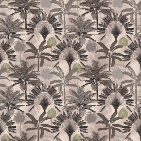 Picture of Malaysian Palm Wallpaper Blush/Charcoal - MALPALM/WP1/BCH
