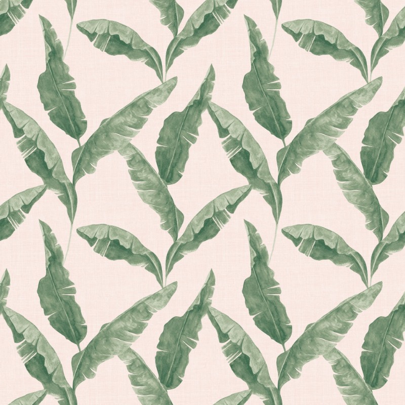 Picture of Plantain Wallpaper Teal/Blush - PLANTAI/WP1/TBL