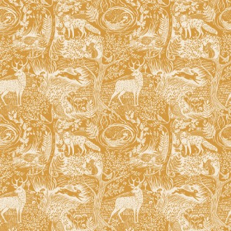 Picture of Winter Woods Wallpaper Ochre - WWOODS/WP1/OCR