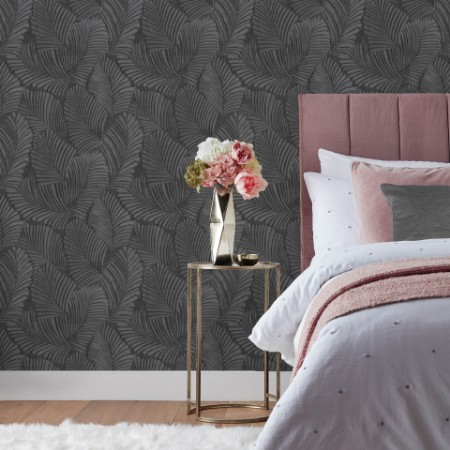 Picture of Palmeria Wallpaper Black - PALMERI/WP1/BLK