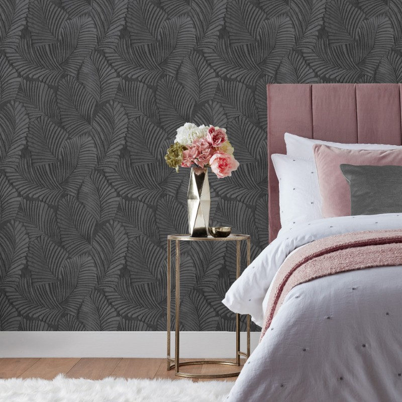 Picture of Palmeria Wallpaper Black - PALMERI/WP1/BLK