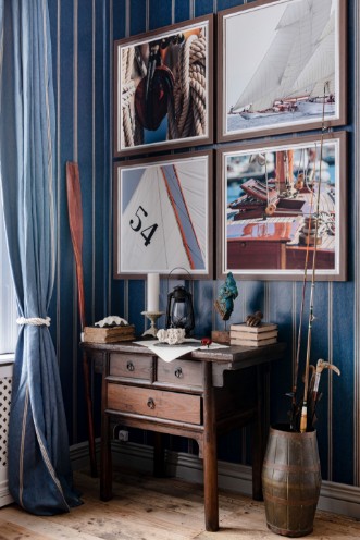 Bild på Katalin Stripe Seaport Blue - WP30070