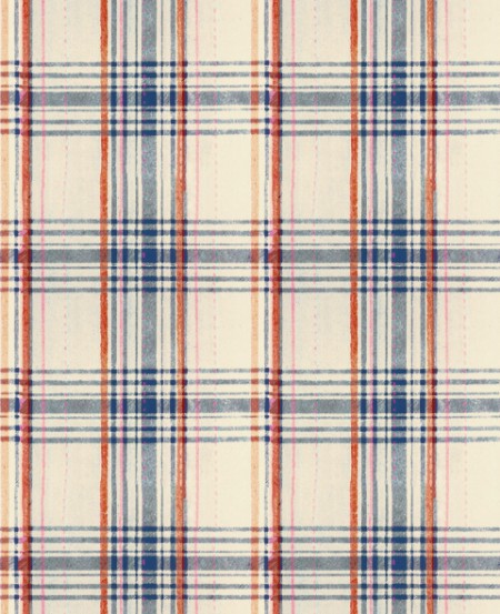 Picture of Seaport Plaid Cream - WP30068