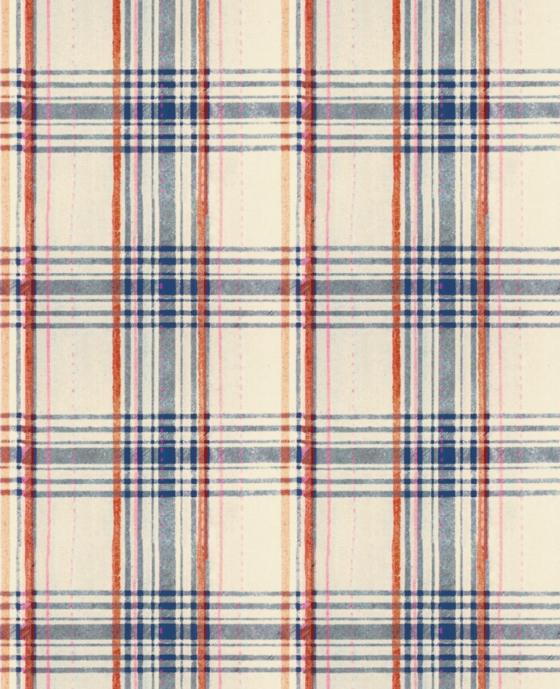 Bild på Seaport Plaid Cream - WP30068