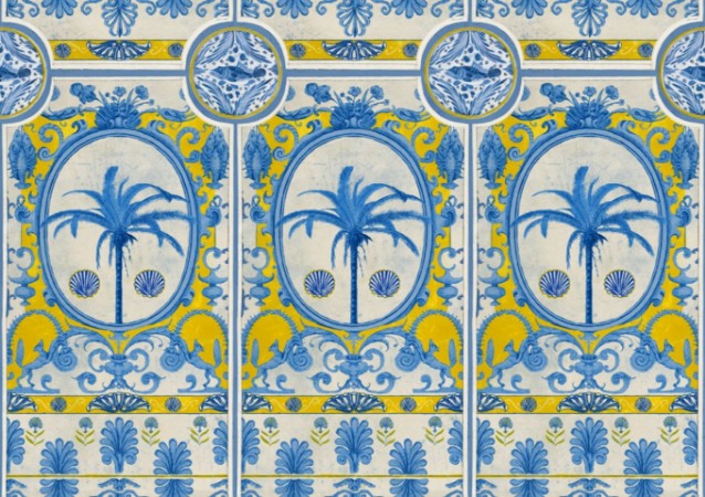 Picture of The Villa Mural Yellow - WP20575