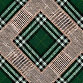 Picture of Checkered Patchwork British Green - WP20389