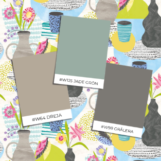 Picture of Pablo Chartreuse & Fog - ABS50120W