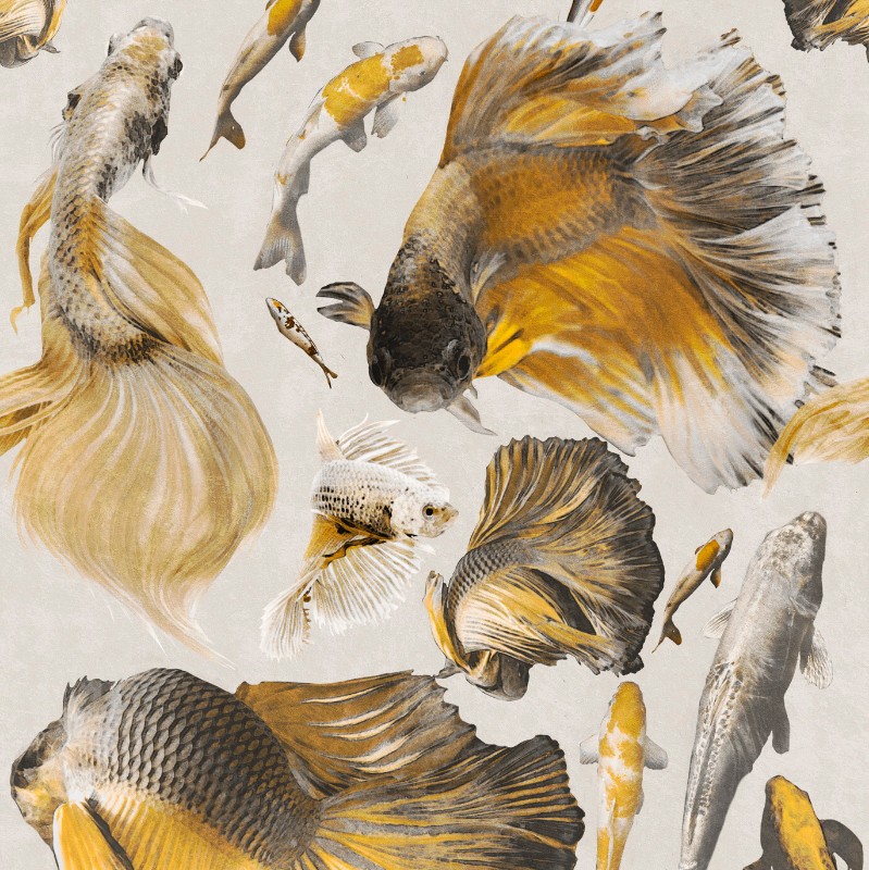 Picture of Goldfish Ivory - WP20302