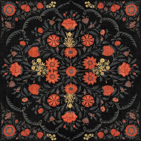 Picture of Hindu Bloom Anthracite - WP20407